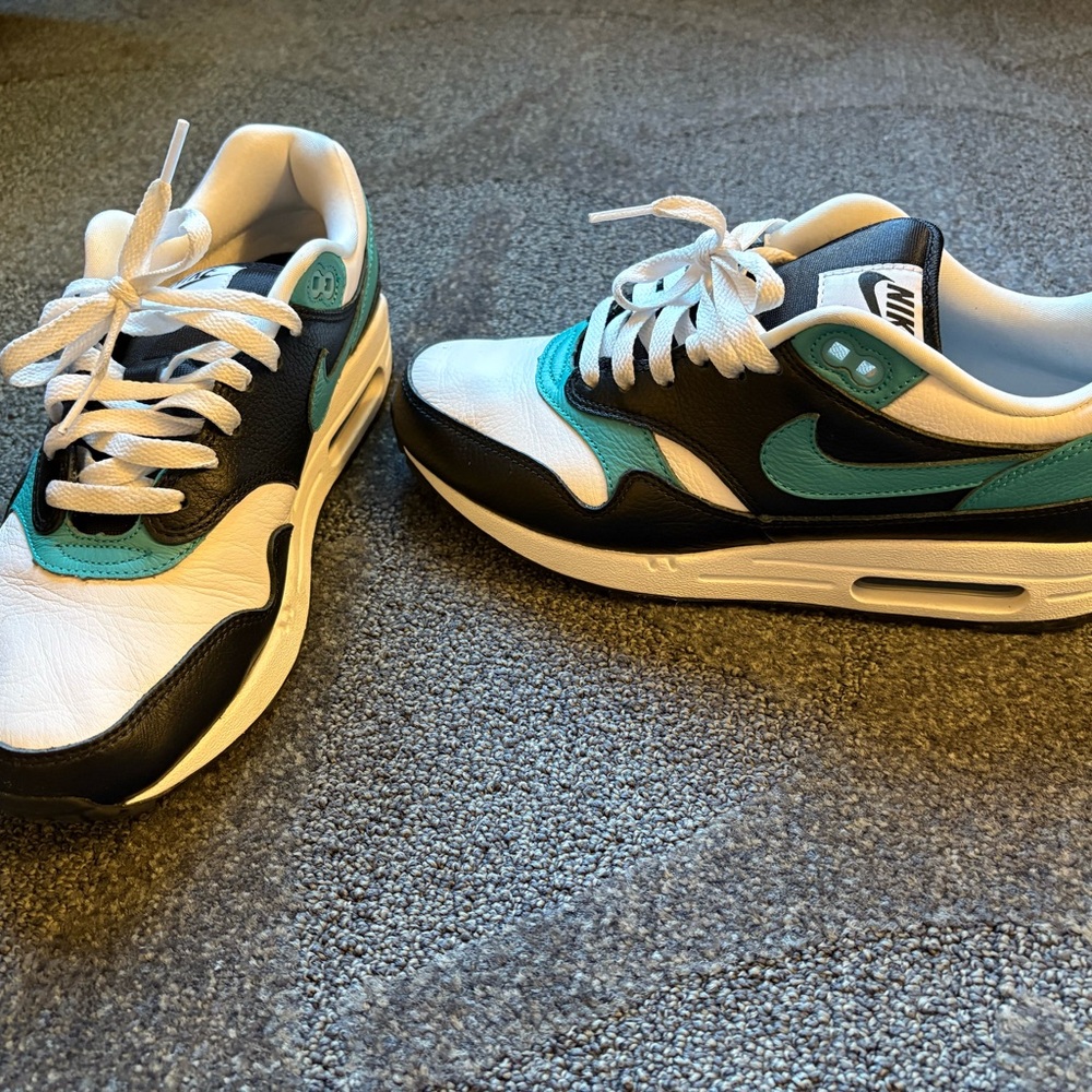 Nike Air Max Sneakers in Black, Teal, and White